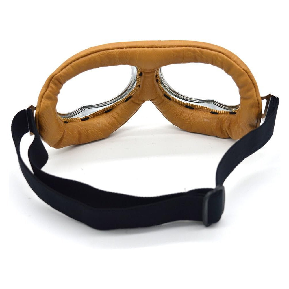 Retro Motorcycle Goggles - Fit Over Glasses or Helmet
