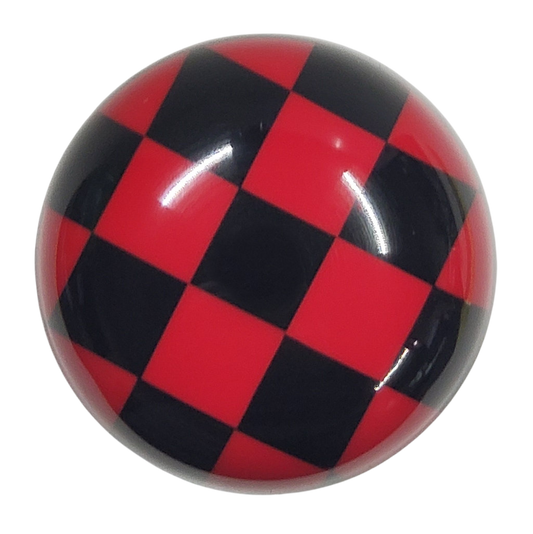 Black and Red Checkered Flag Shift Knob