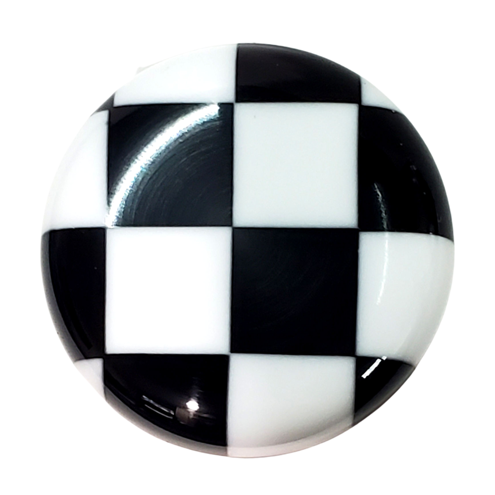Black and White Checkered Flag Shift Knob