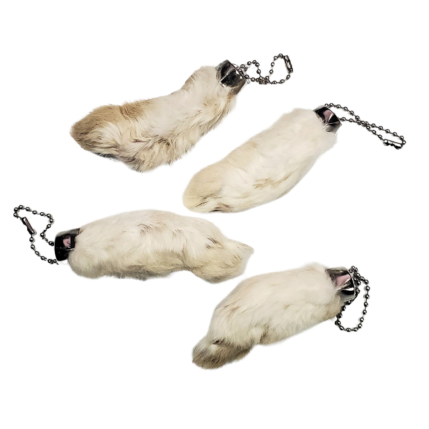 Real Lucky Rabbit's Foot Keychain