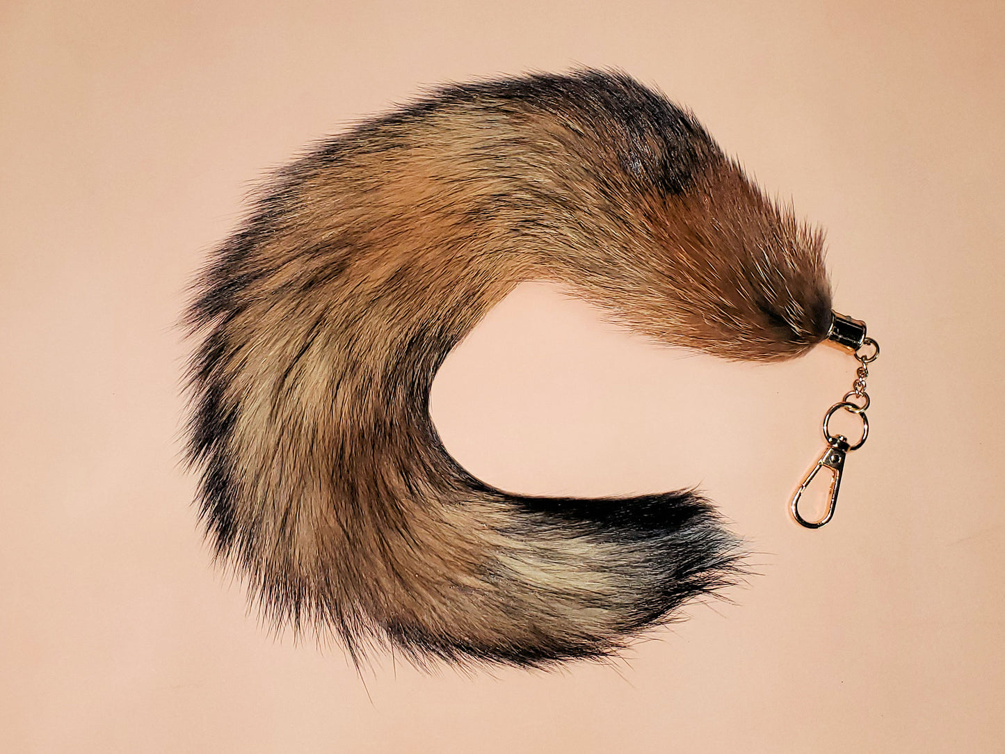 Real Red Fox Tail Keychain, Antenna Topper, Mirror Hanger, Therian Tail