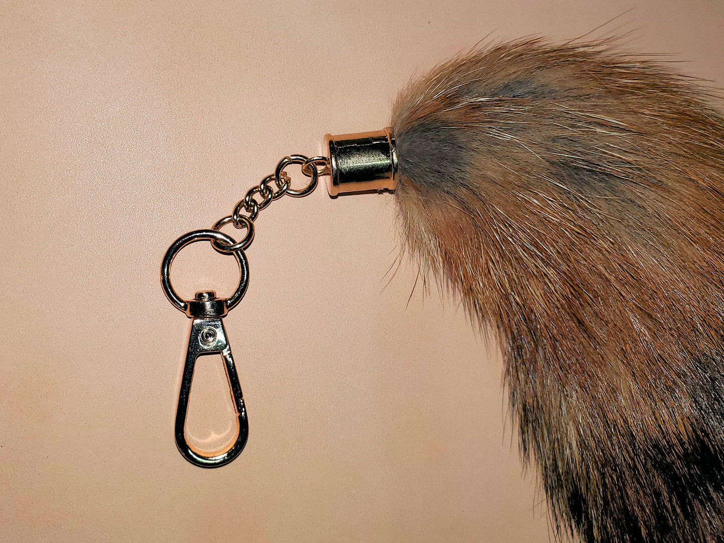 Real Red Fox Tail Keychain, Antenna Topper, Mirror Hanger, Therian Tail