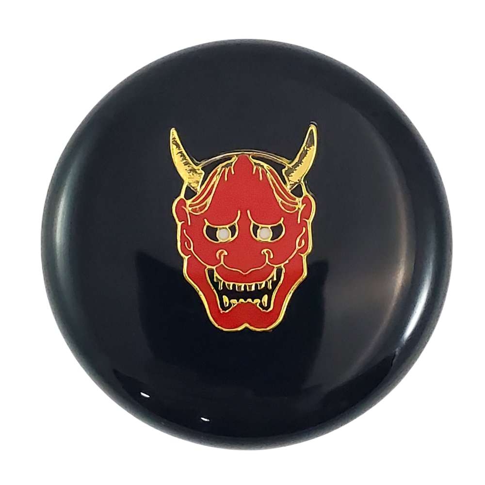 Red Devil on Black Shift Knob