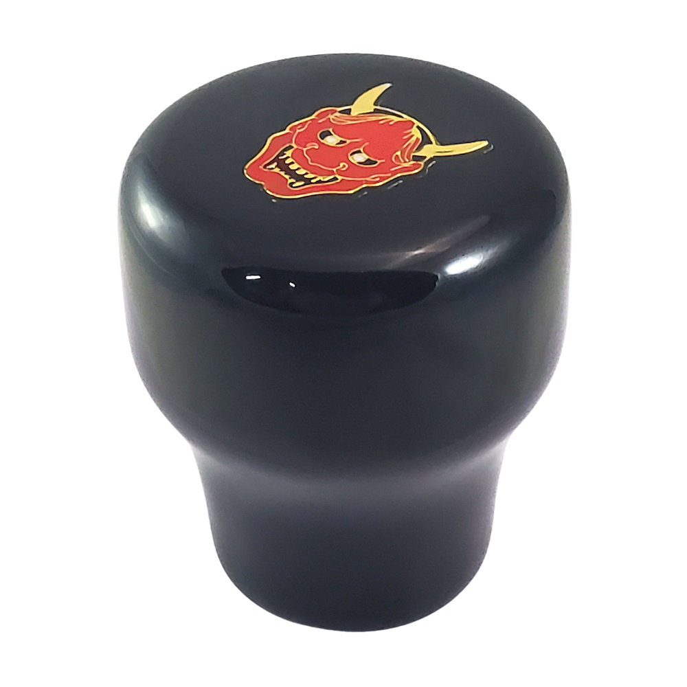 Red Devil on Black Shift Knob