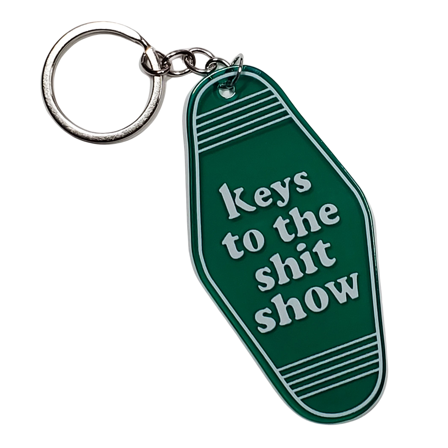 Retro Motel/Hotel Keychain - Keys To The Shit Show