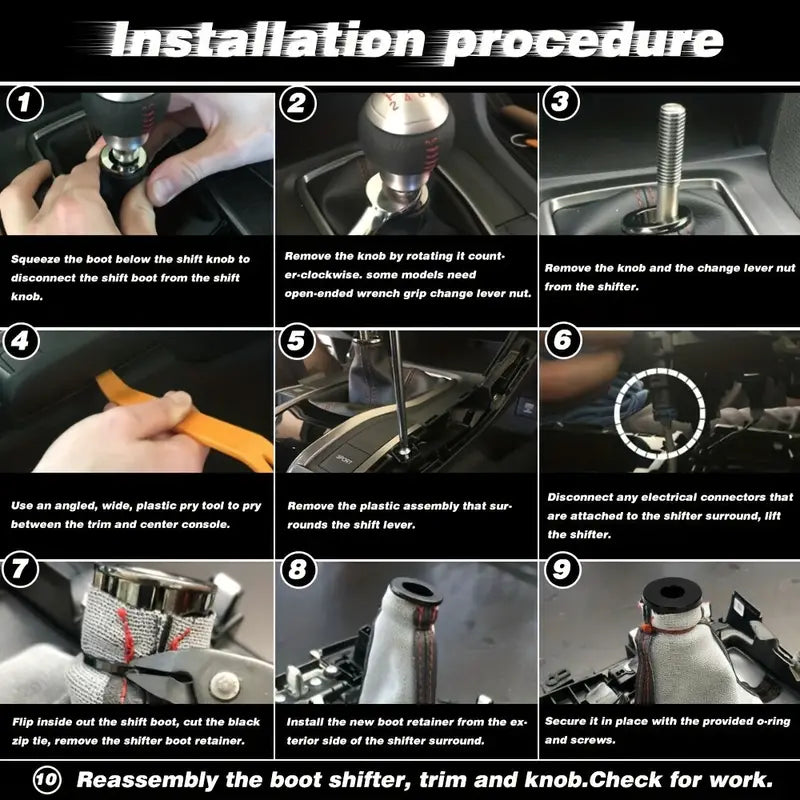 Shift Boot Retainer For 12mm Gear Shift Handle