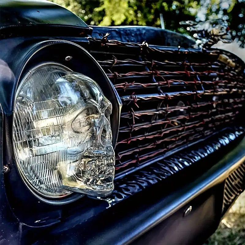 Skull Headlight Covers for Round Headlights ~ Sold Individually