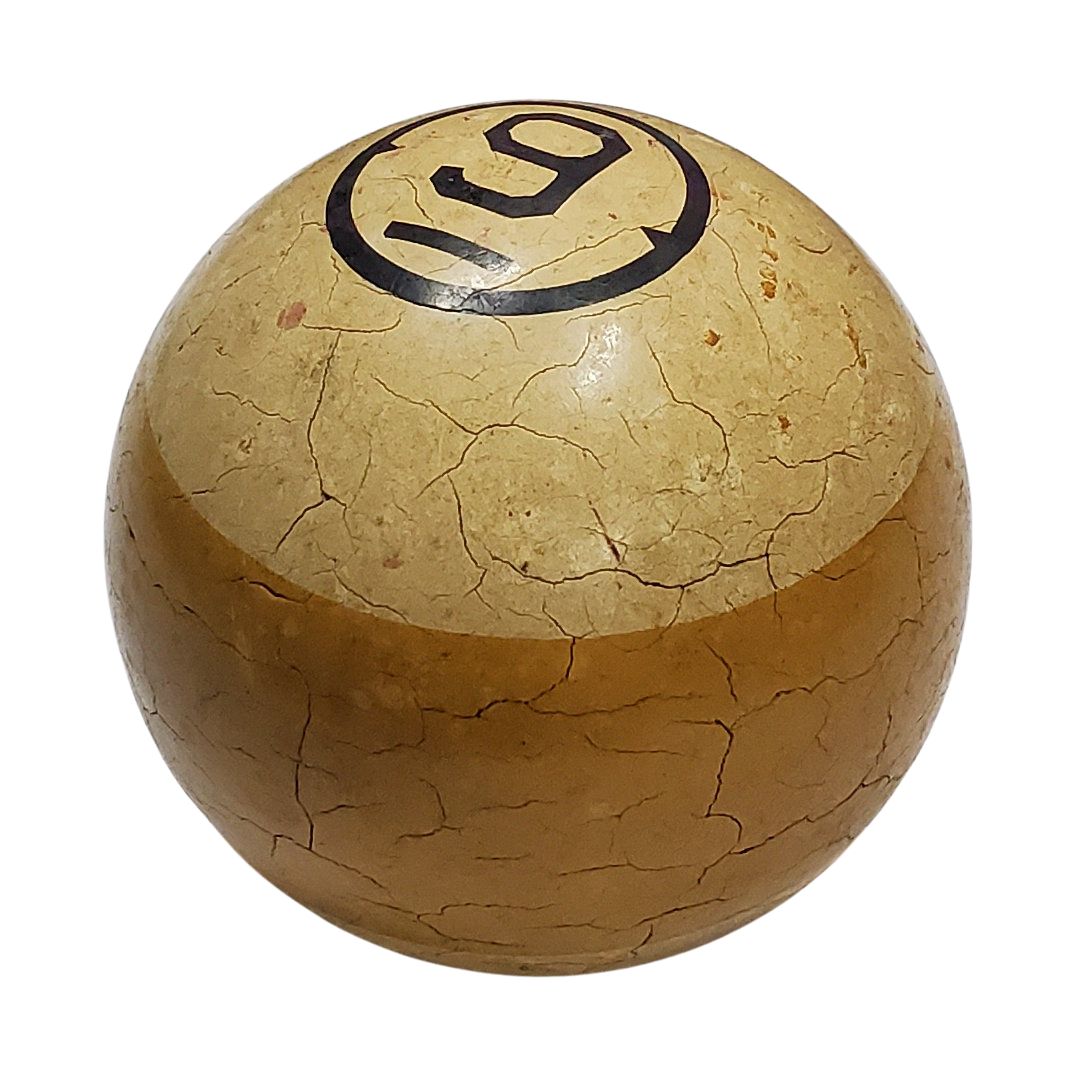 Vintage Clay Number 9 Billiard Pool Ball Shift Knob