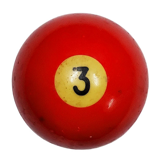 Vintage Number 3 Billiard Pool Ball Shift Knob