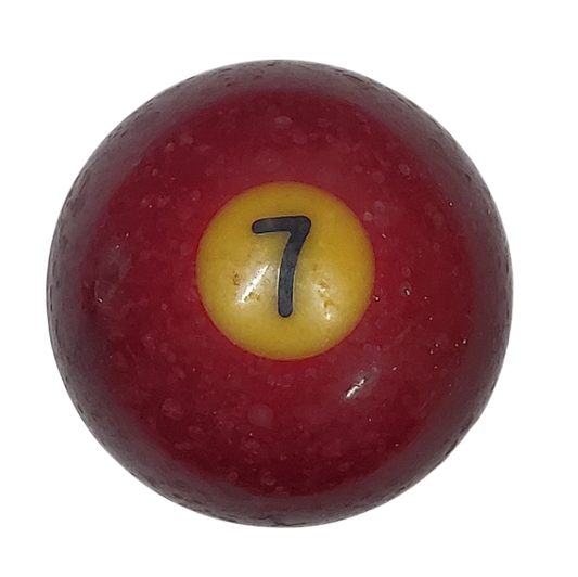 Vintage Number 7 Billiard Pool Ball Shift Knob