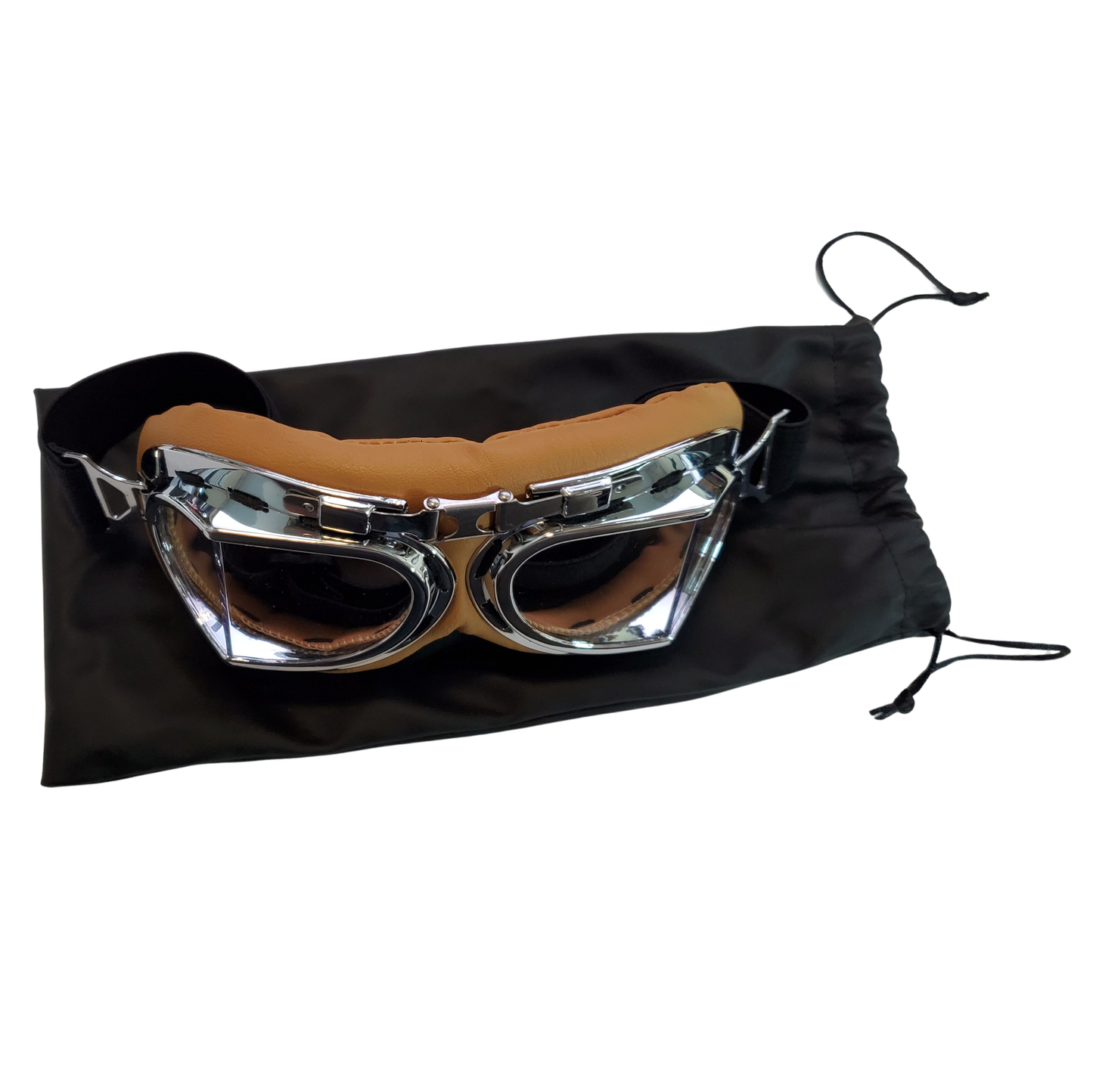 Retro Motorcycle Goggles - Fit Over Glasses or Helmet