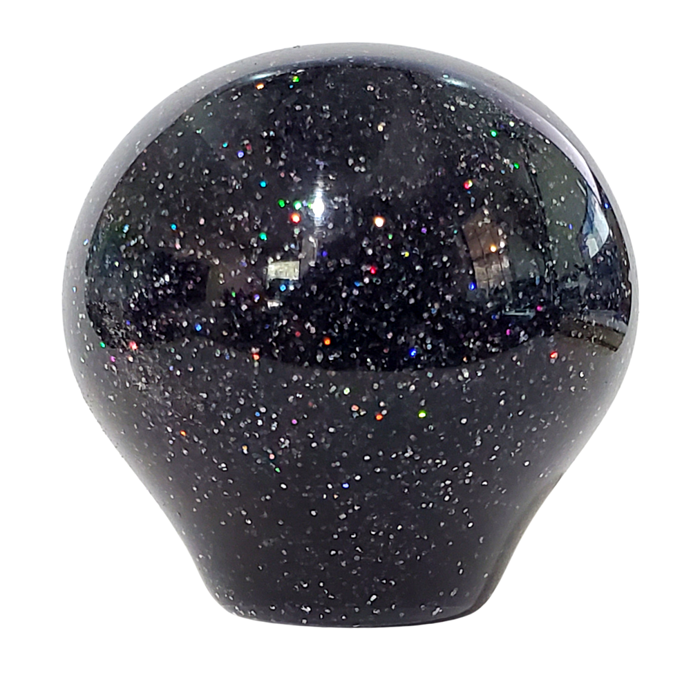 Black Holographic Color Changing Glitter Shift Knob