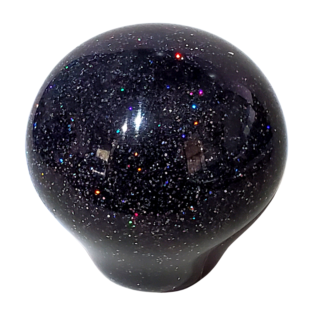 Black Holographic Color Changing Glitter Shift Knob