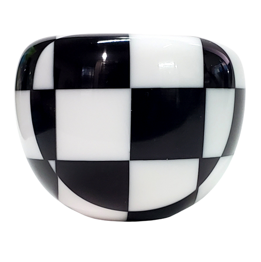 Black and White Checkered Flag Shift Knob
