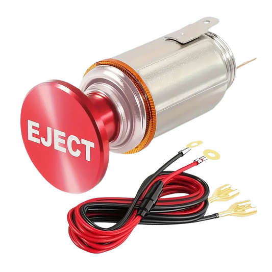 EJECT Button Cigarette Lighter with 12V Outlet Socket, Wiring