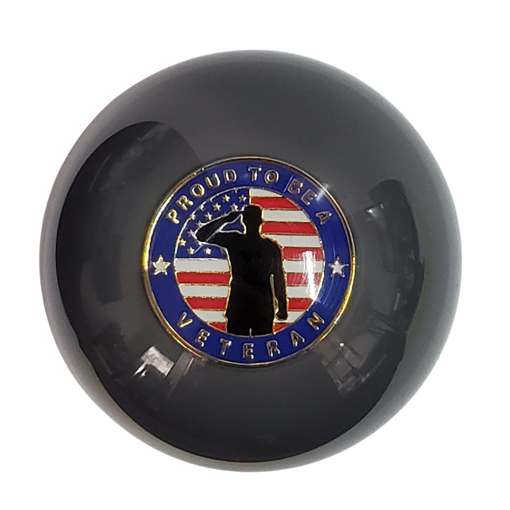 PROUD TO BE A VETERAN Shift Knob ~ Gray