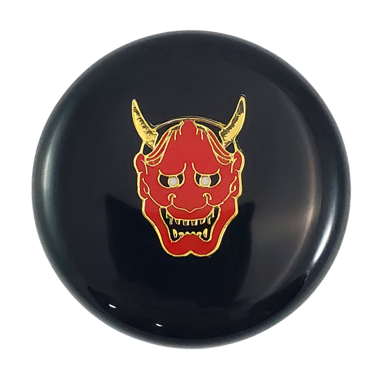 Red Devil on Black Shift Knob